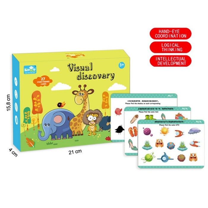 Visual discovery educational cards