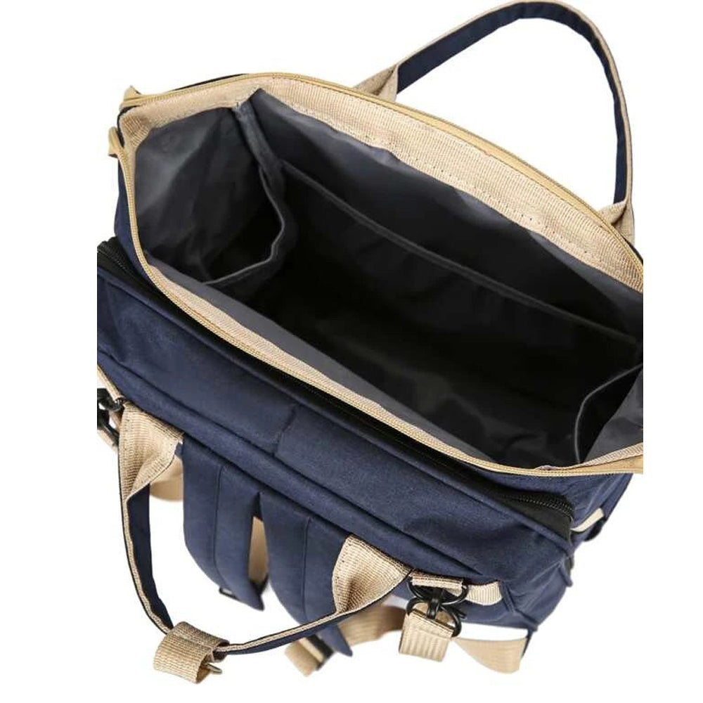 Diaper bag and changing station - grey
