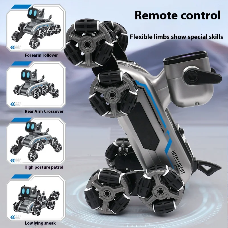 8 wheels stunt robot dog