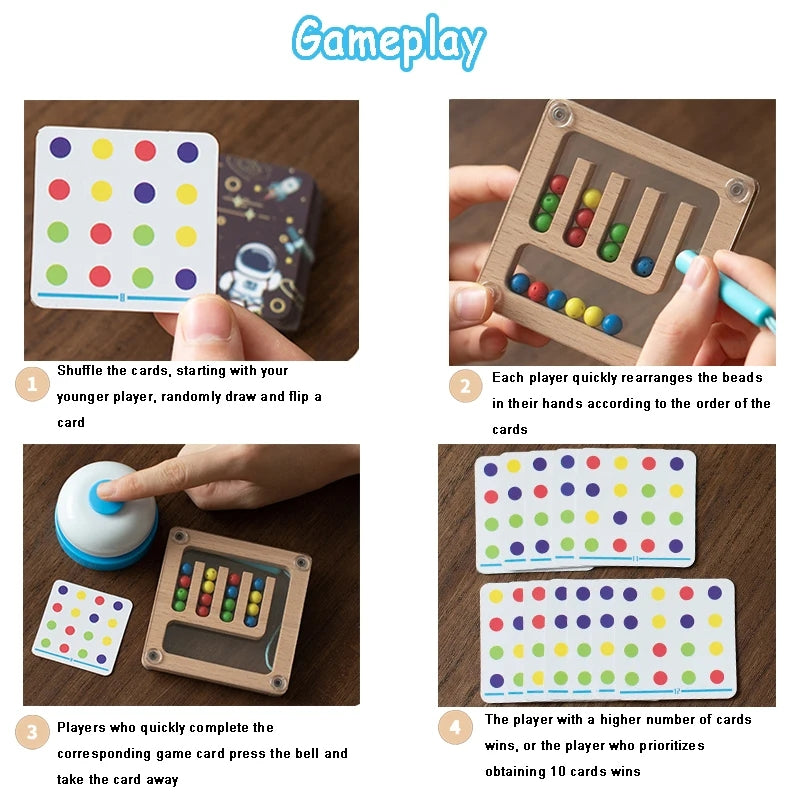 Magnetic pen sorting game - challenge game