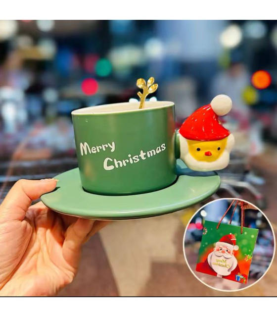 Christmas mug with Santa handle