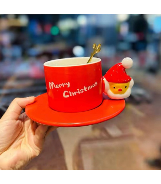 Christmas mug with Santa handle