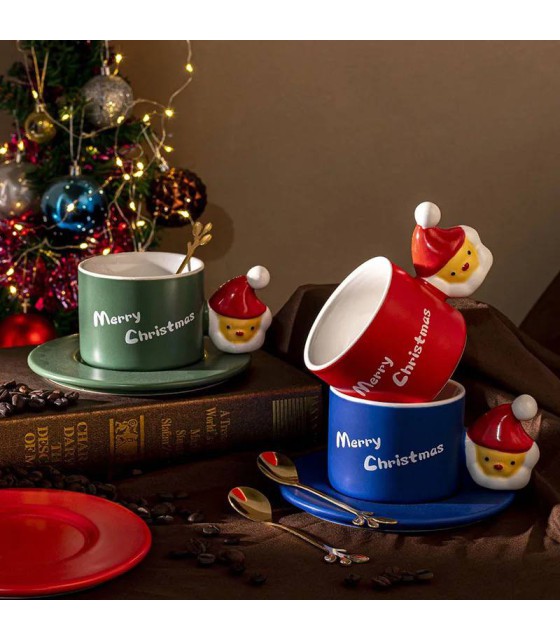 Christmas mug with Santa handle
