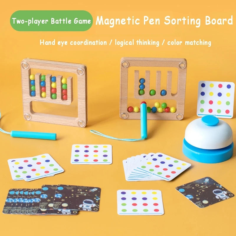 Magnetic pen sorting game - challenge game