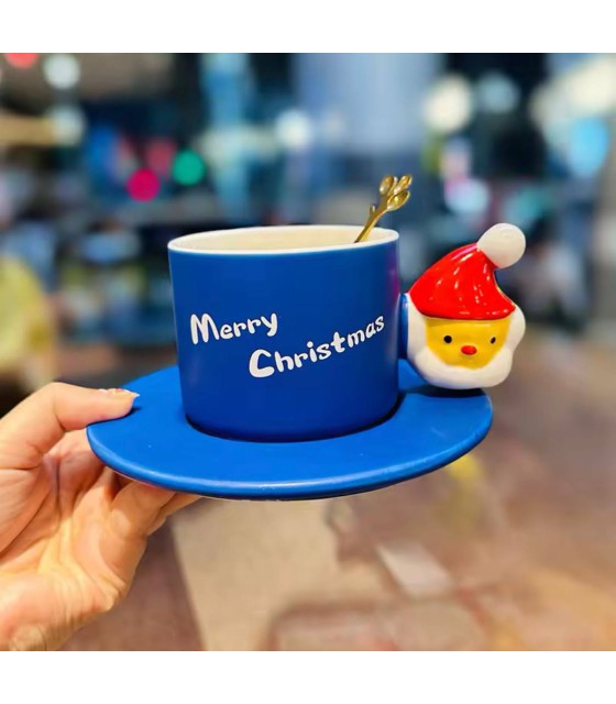 Christmas mug with Santa handle