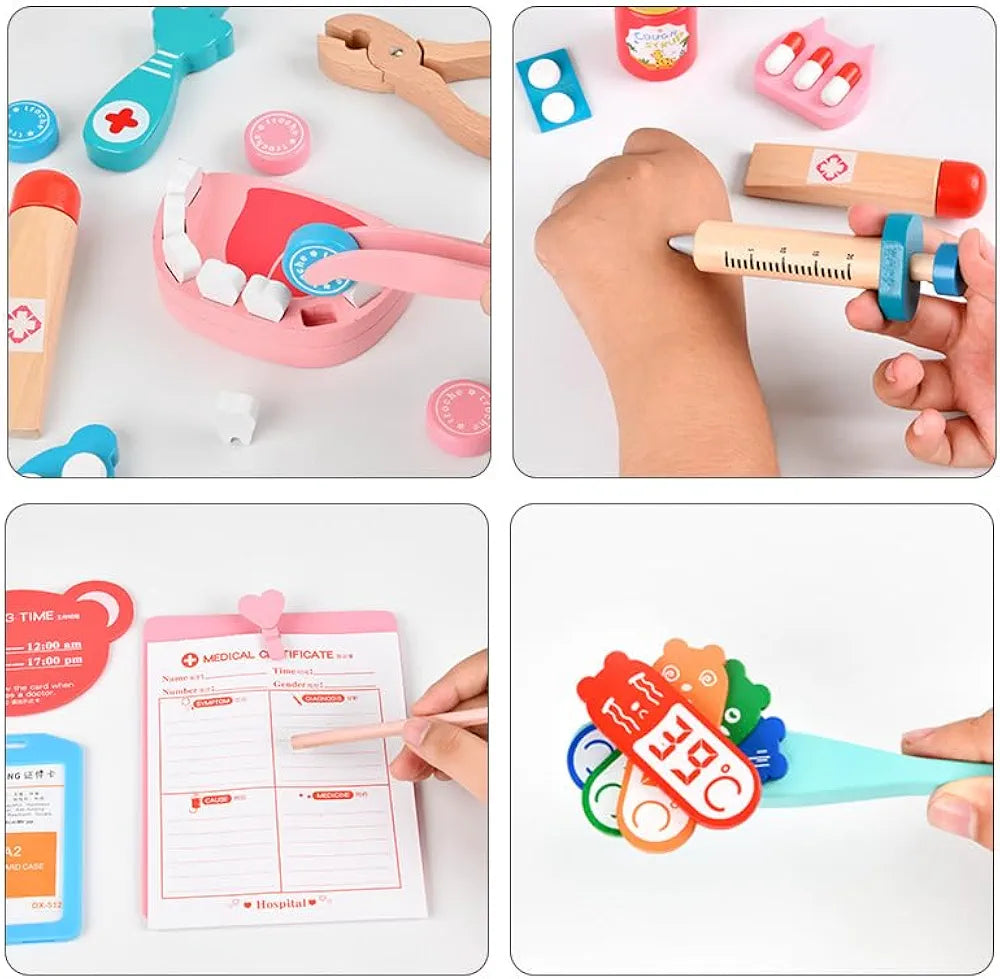 Wooden doctor set