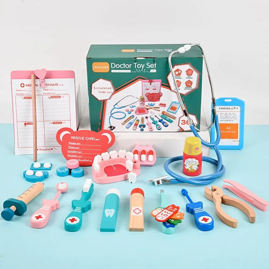 Wooden doctor set