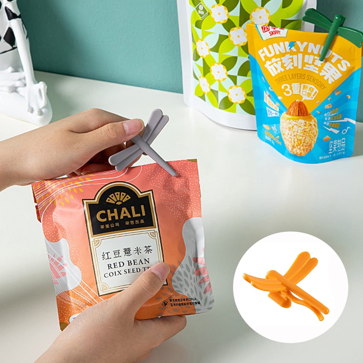 Dragonfly hooks - set of 4