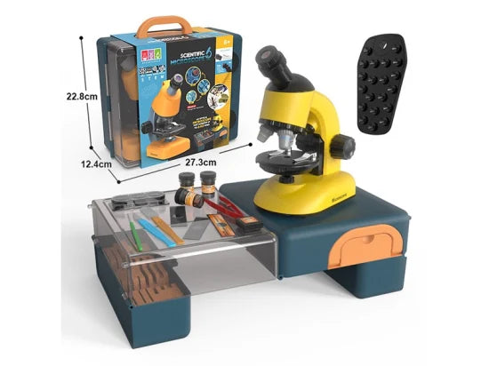 Scientific microscope with stand/suitcase