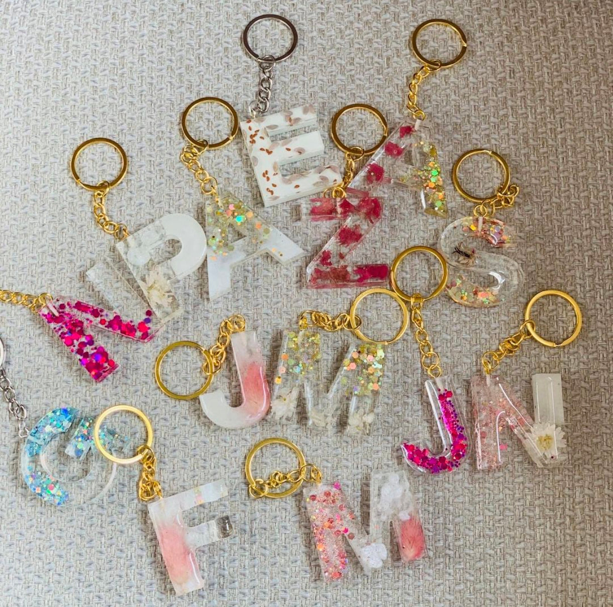 Letter keychain