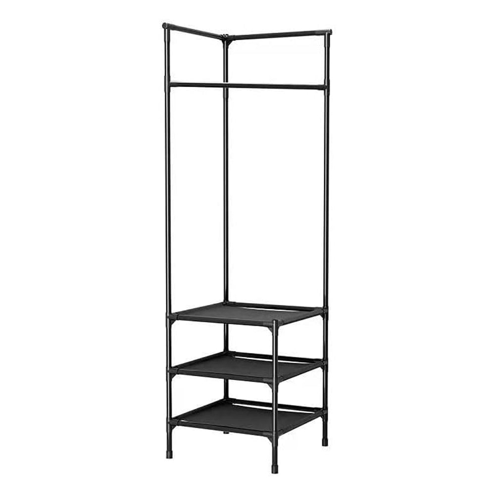 Corner coat rack - 2/3 shelves