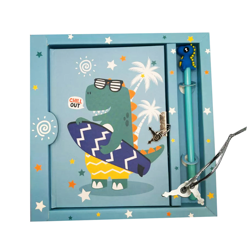 Dinosaur diary notebook with pen