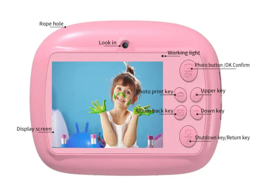 Kids Dino Print Camera