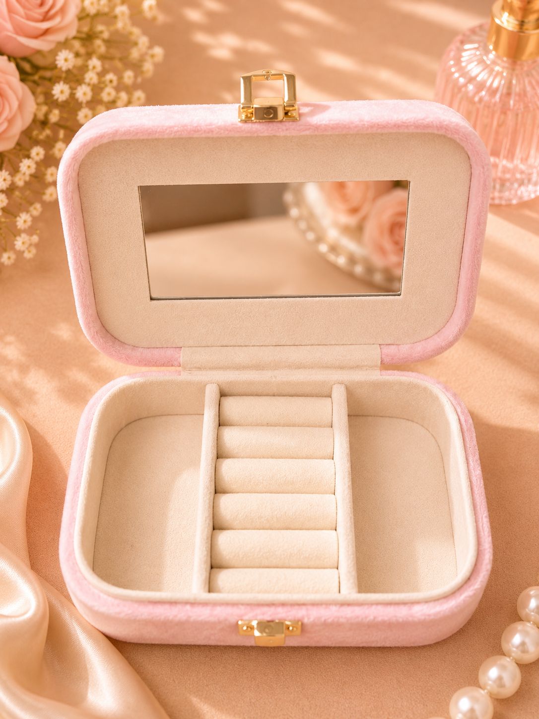 Jewelry box with mirror