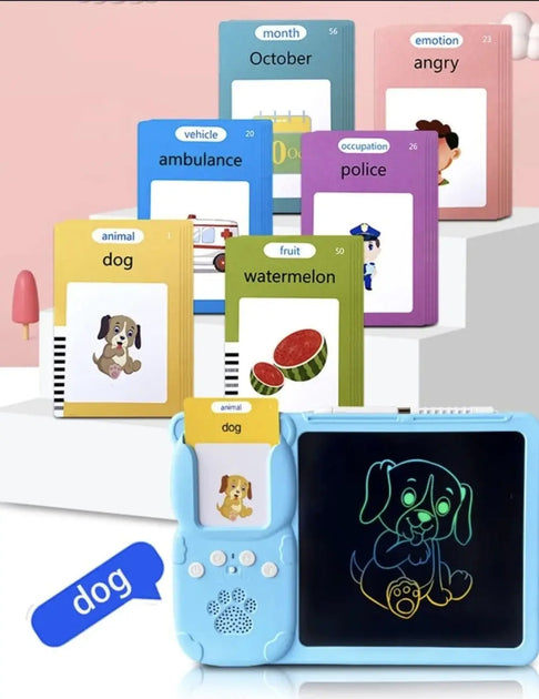 Early learning device with LCD tablet