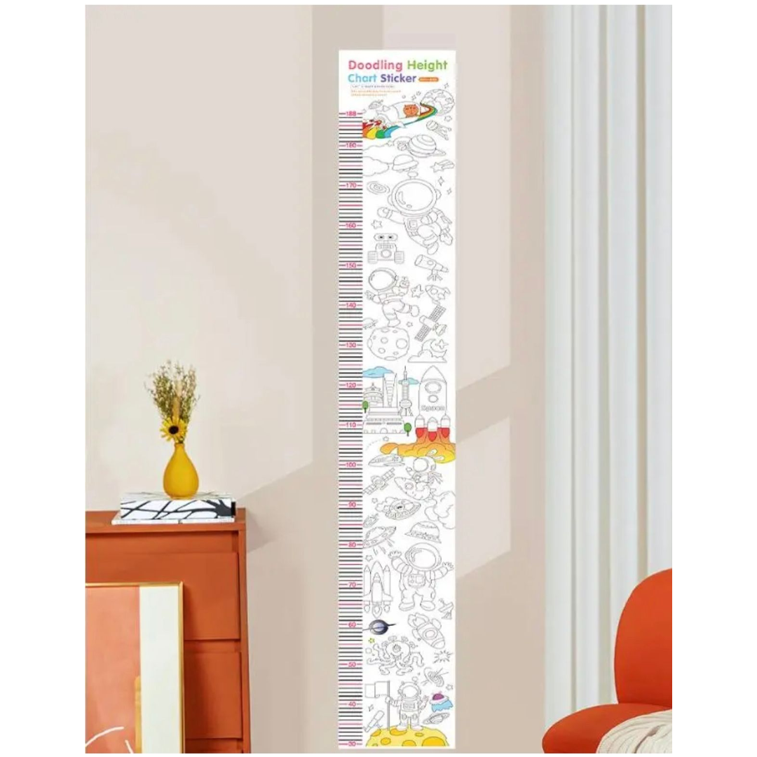 Doodling height chart - animals