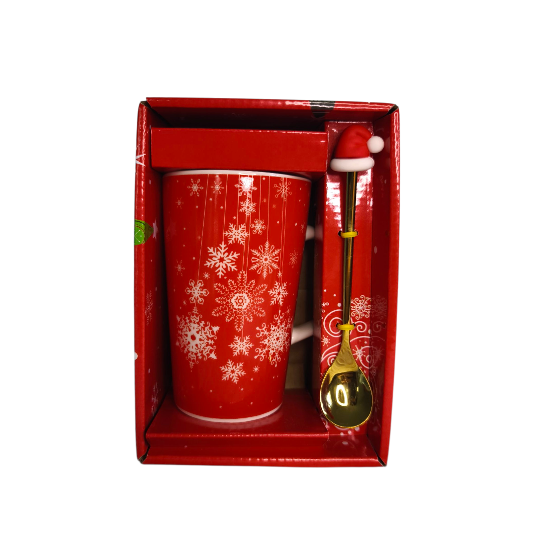 Christmas mug with spoon