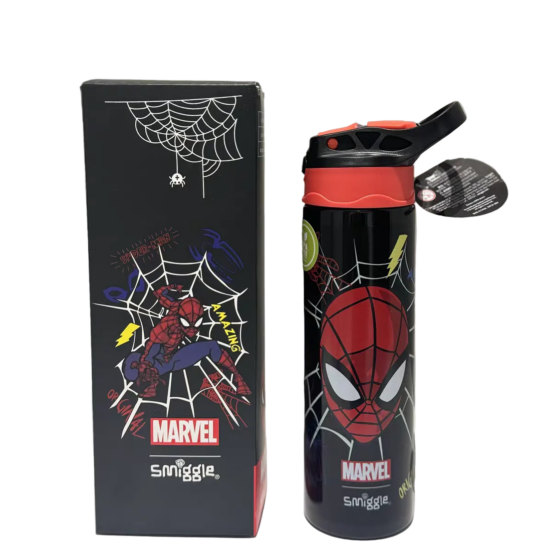 Smiggle spiderman stainless steel bottle