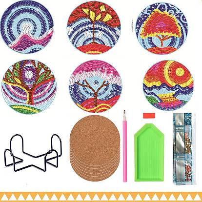 Diamond painting coaster set