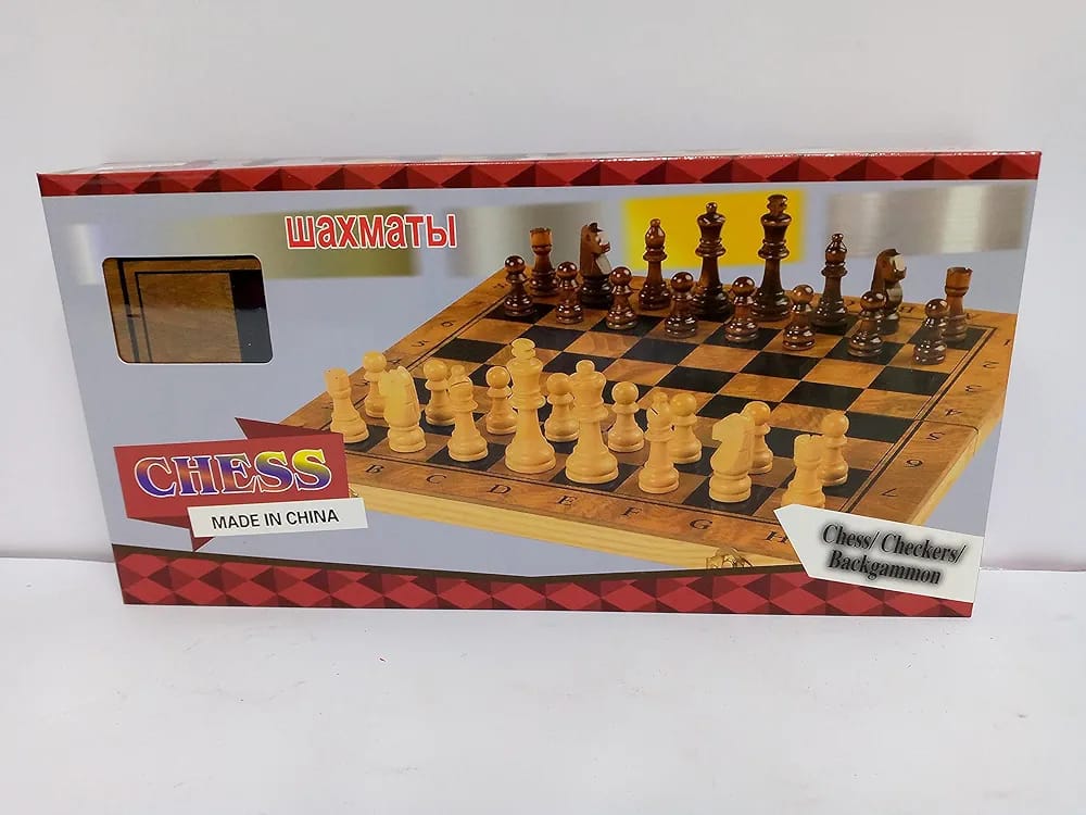 3 in 1 chess checkers backgammon