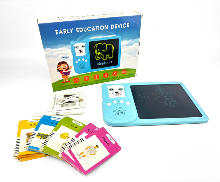 Early learning device with LCD tablet