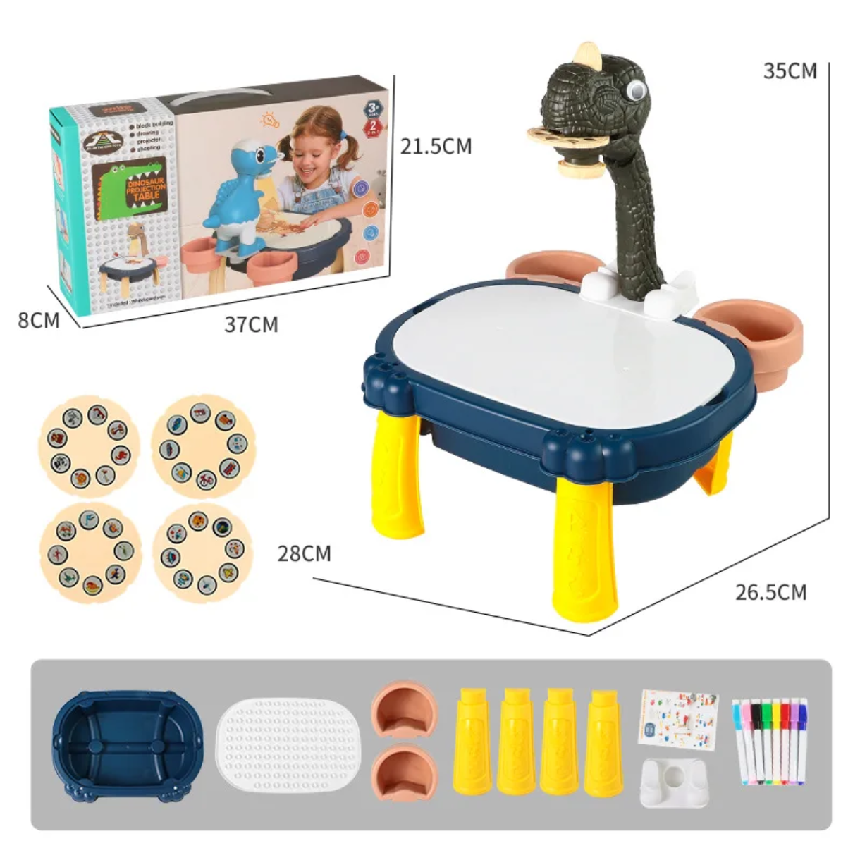 2 in 1 blocks table and projector