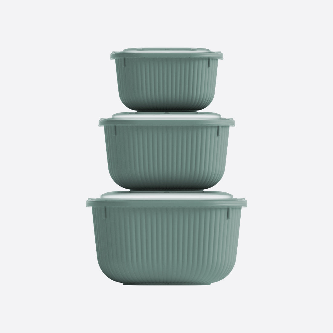 Snap lid square container set of 3