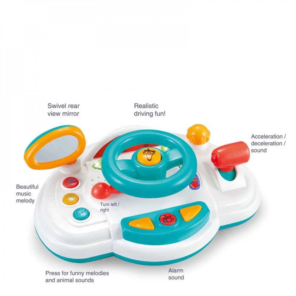 Baby interactive steering wheel
