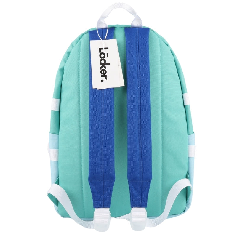 Locker Soda pop backpack and pencil case - yellow & royal blue