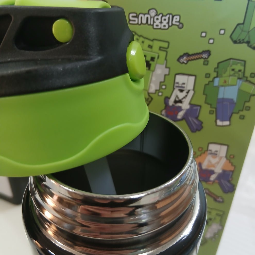 Smiggle Minecraft stainless steel bottle