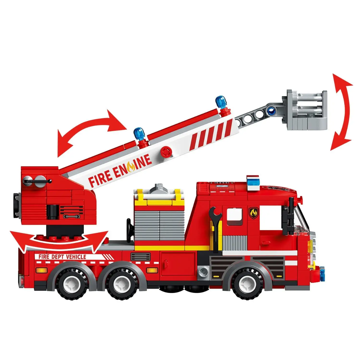 430 pcs fire station blocks set