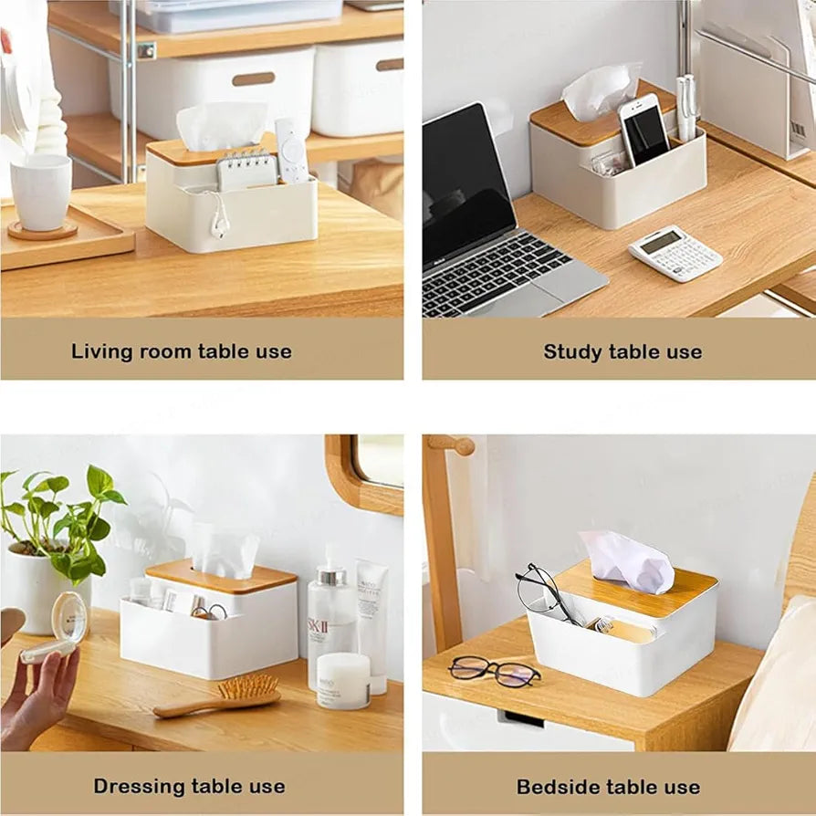 Tissue box and organizer