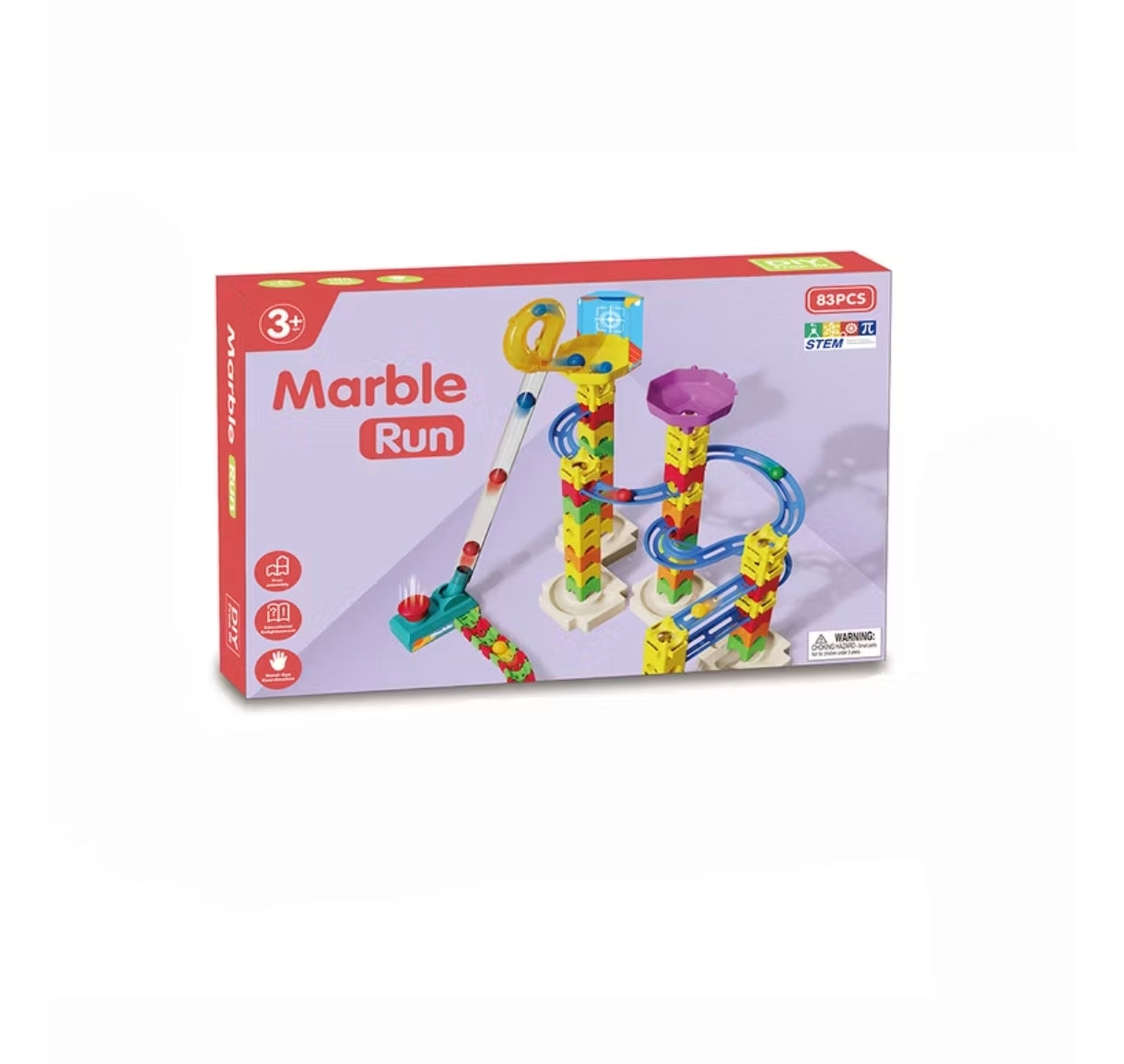 Marble run track set - 83 pcs