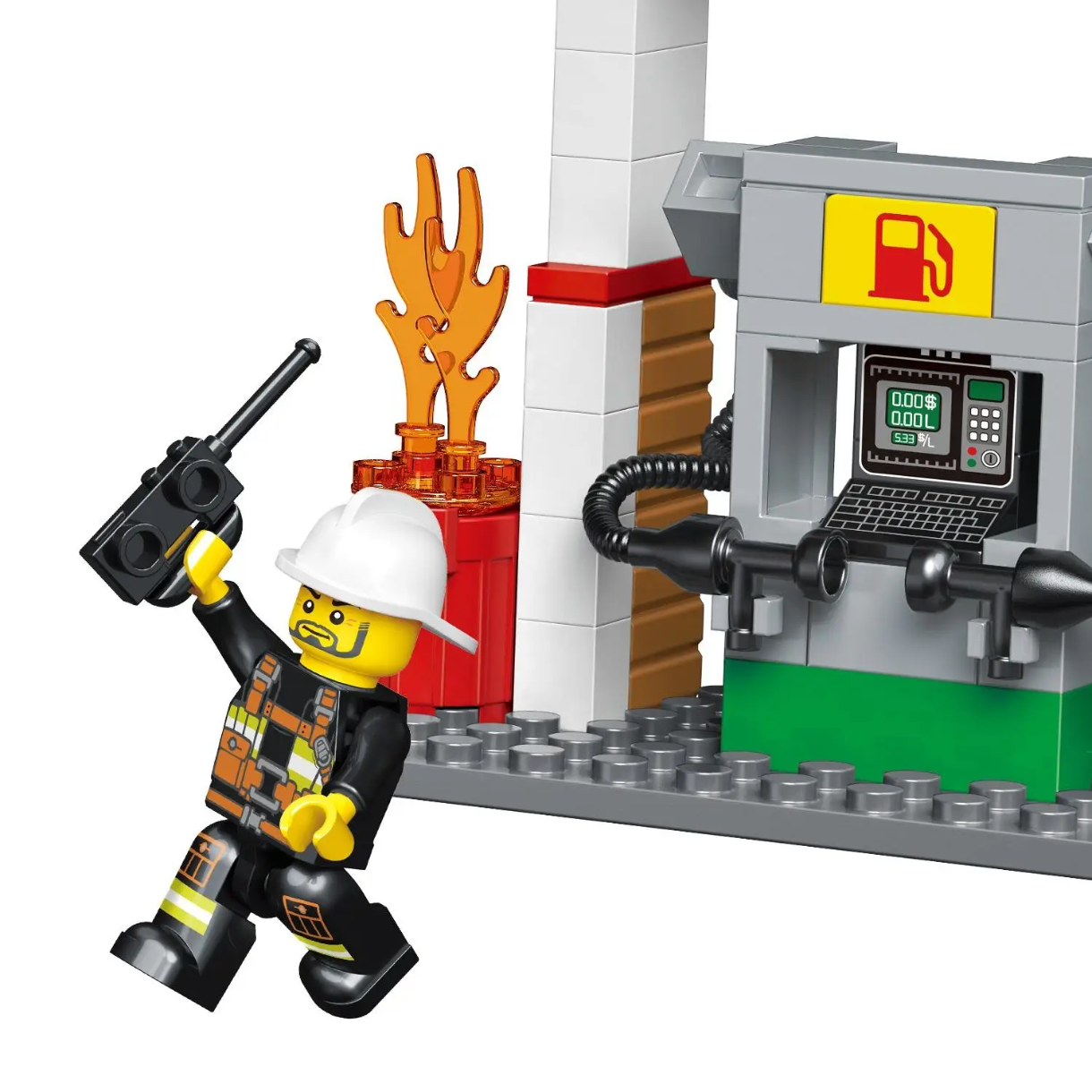 430 pcs fire station blocks set