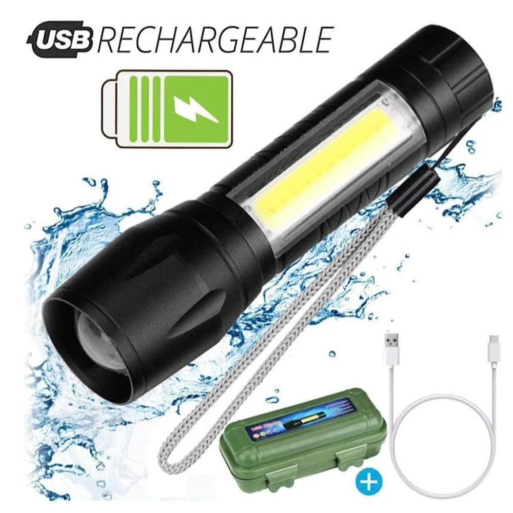 Outdoor rechargeable mini flashlight