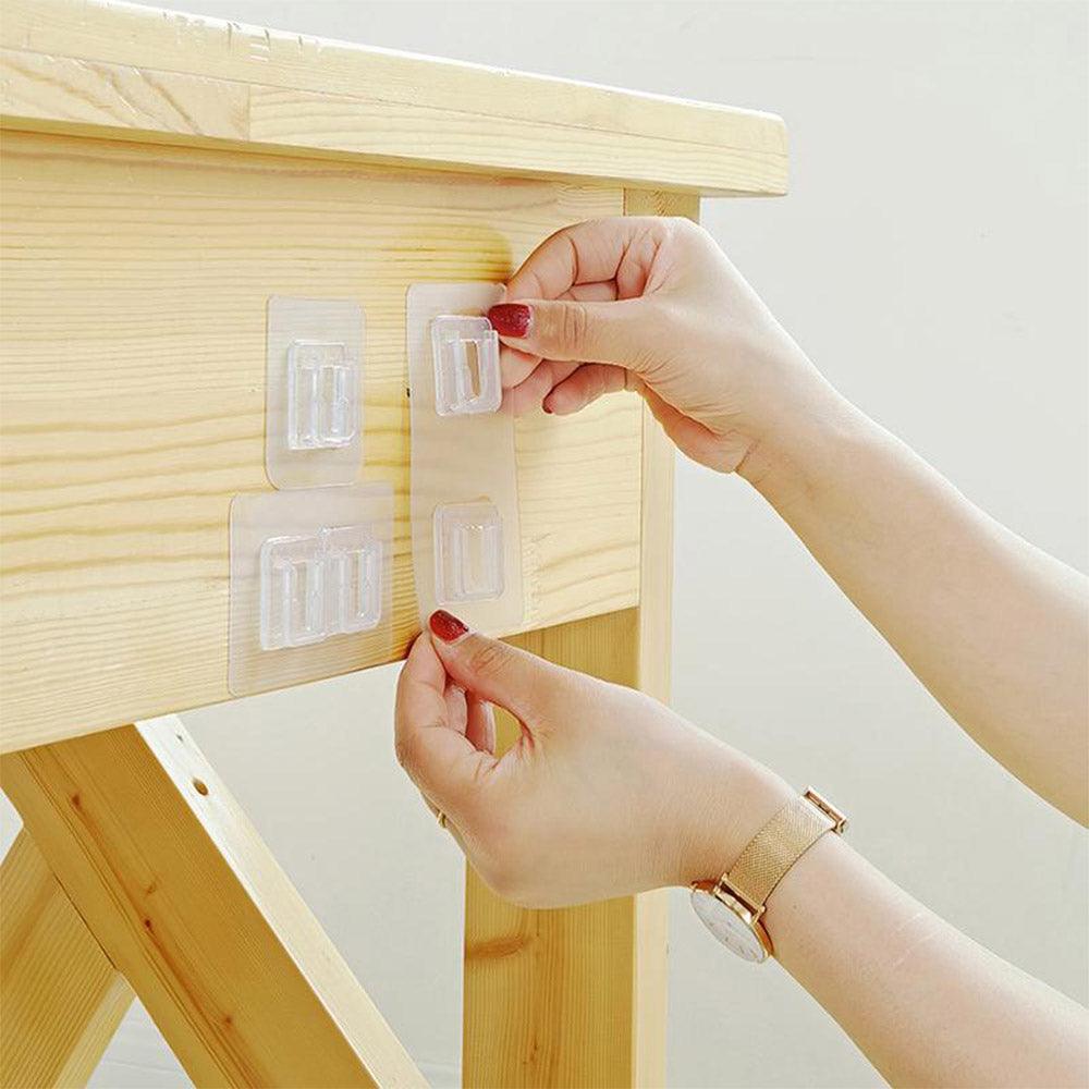 Double sided adhesive hooks - 10 pairs