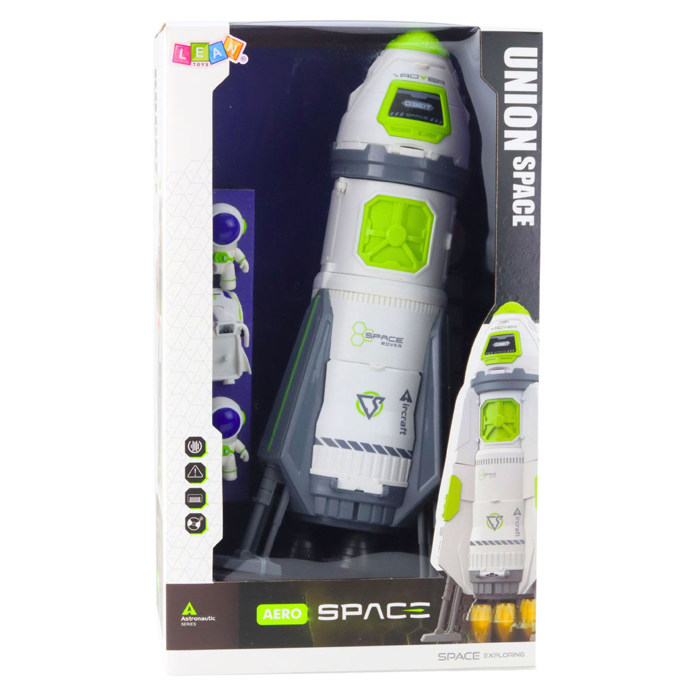 Space rocket set with sound and light