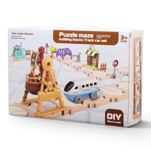 Four themes building blocks track set