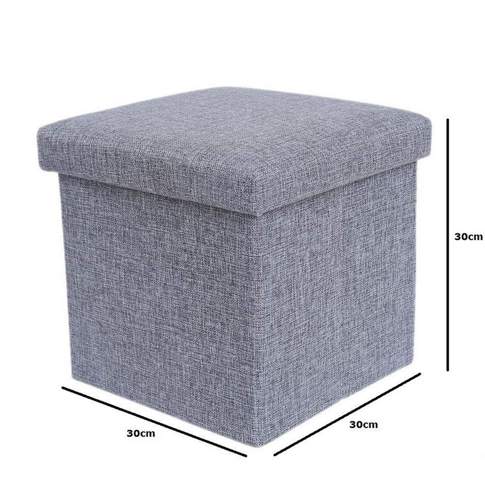 Foldable storage stool