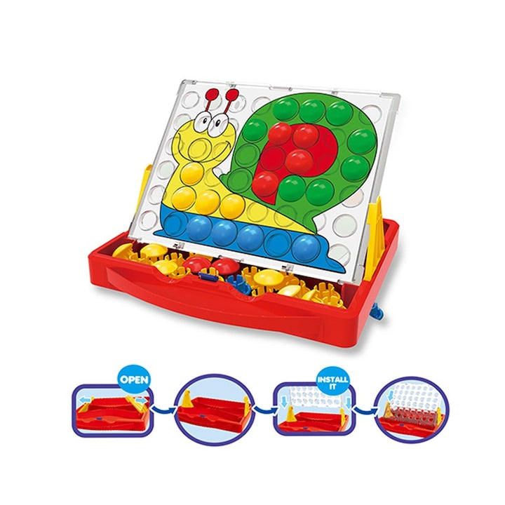 Button art learning game