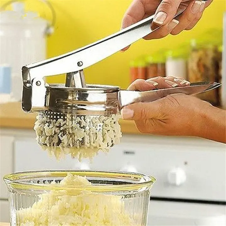 Stainless steel potato masher