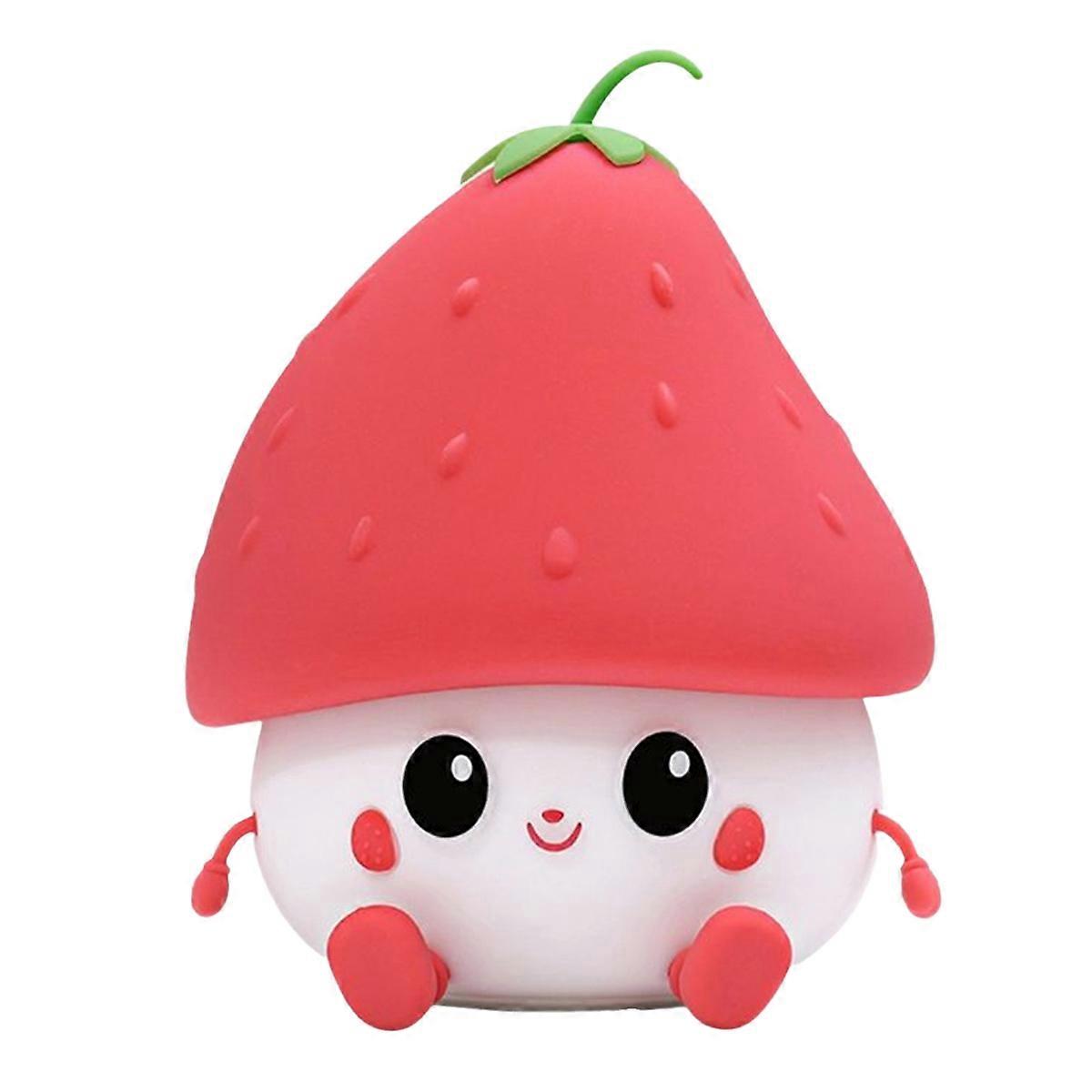 Cute silicone strawberry lamp