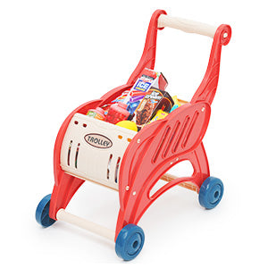 2 in 1 supermarket and trolley set