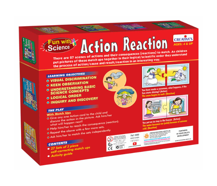 Creatives action reaction puzzle