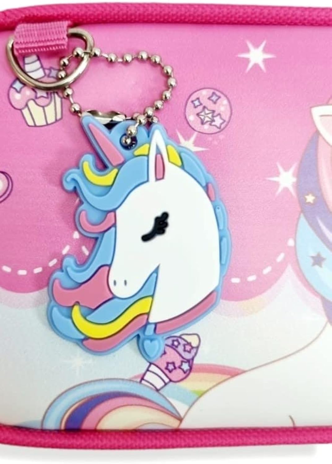 Unicorn pencil case - 2 zippers