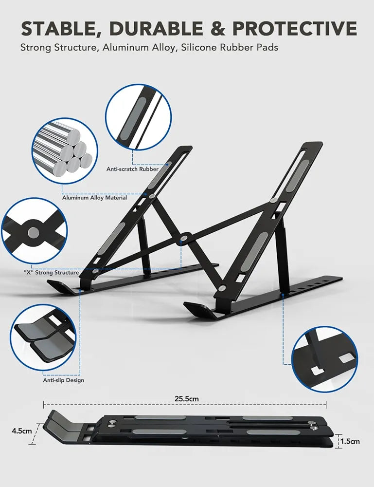 Adjustable laptop stand