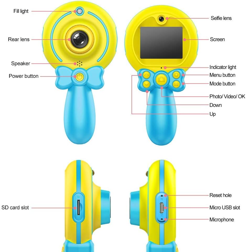 Selfie camera - Blue/yellow