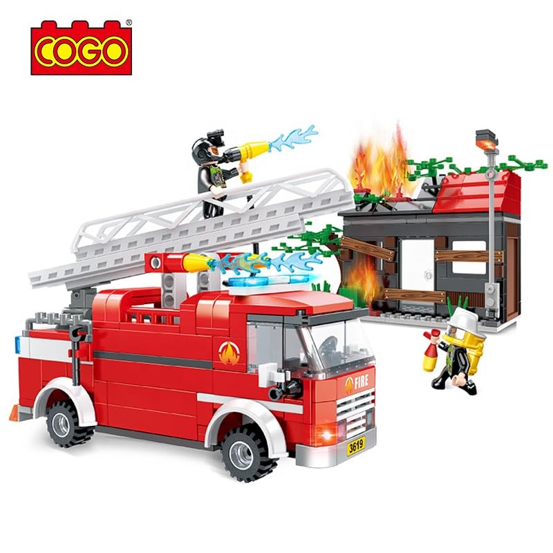 COGO fire station set 411 pcs