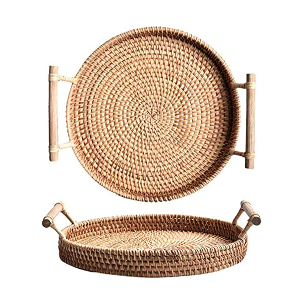 Rattan tray