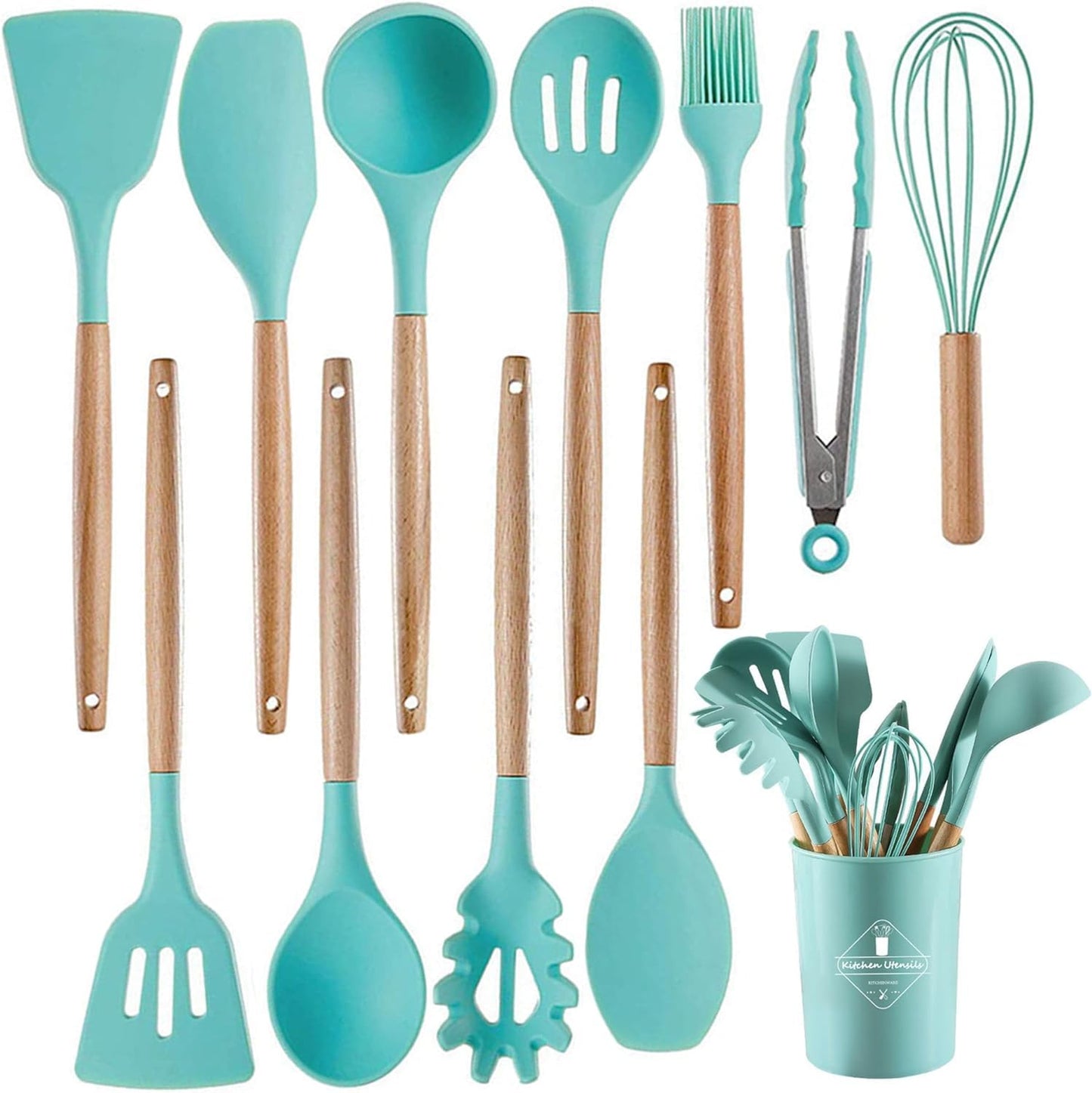 12 pcs silicone utensils